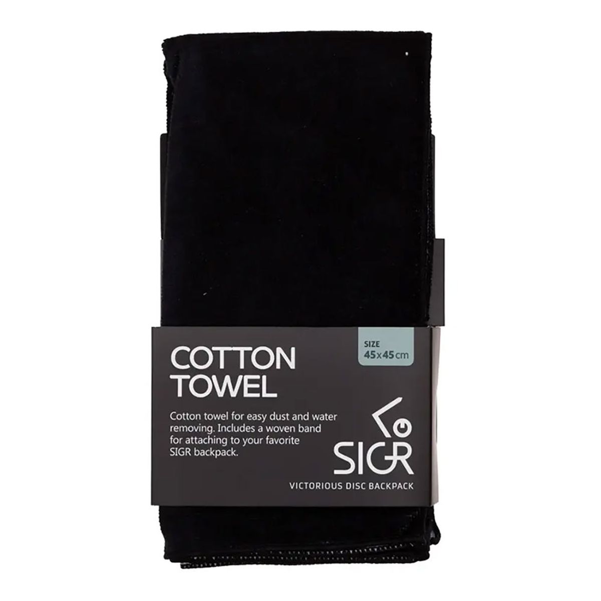 SIGR Cotton Towel Black