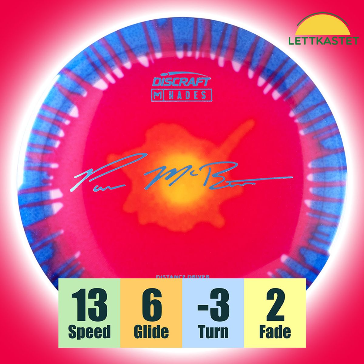 Z Line Fly Dye Hades - Paul McBeth fra Discraft - Krokhol Disc