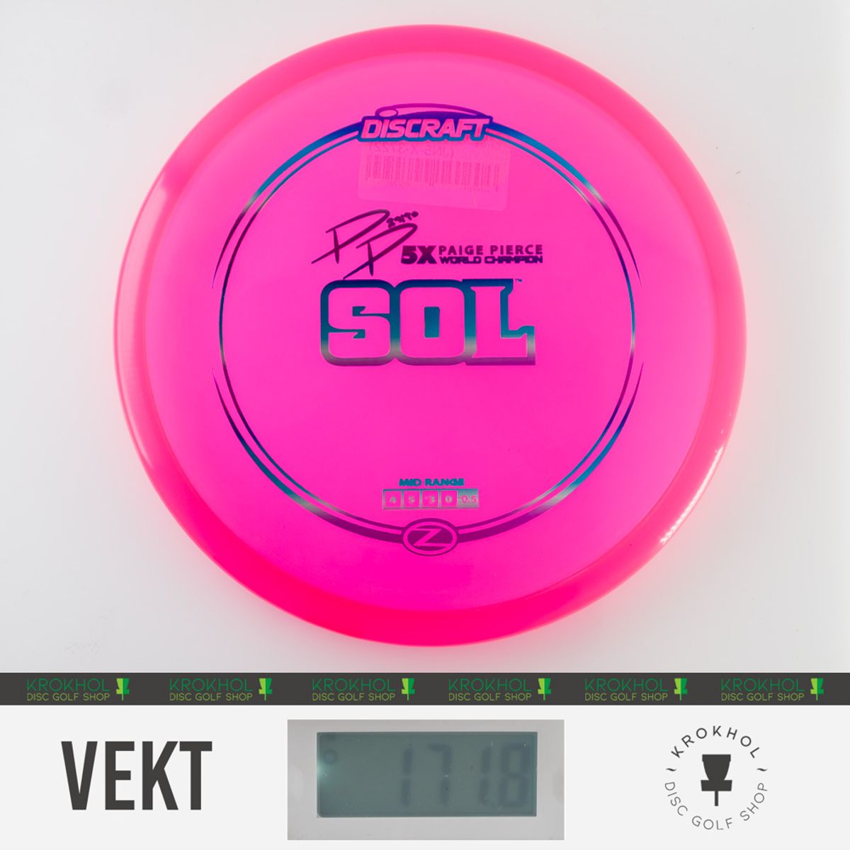 Z Line Sol - Paige Pierce 5x World Champion - Krokhol Disc