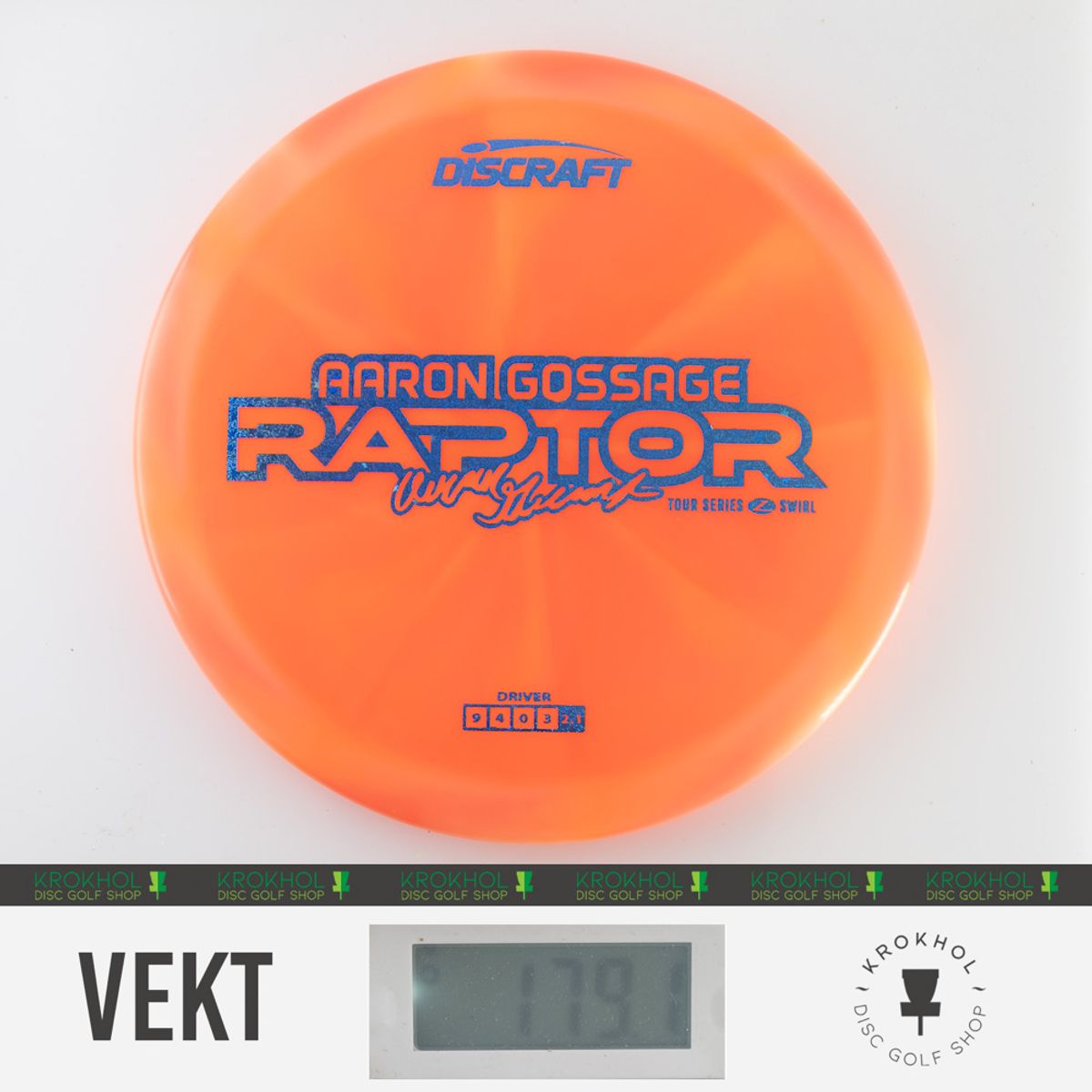 Z Swirl Raptor - 2025 Aaron Gossage Tour Series - Krokhol Disc