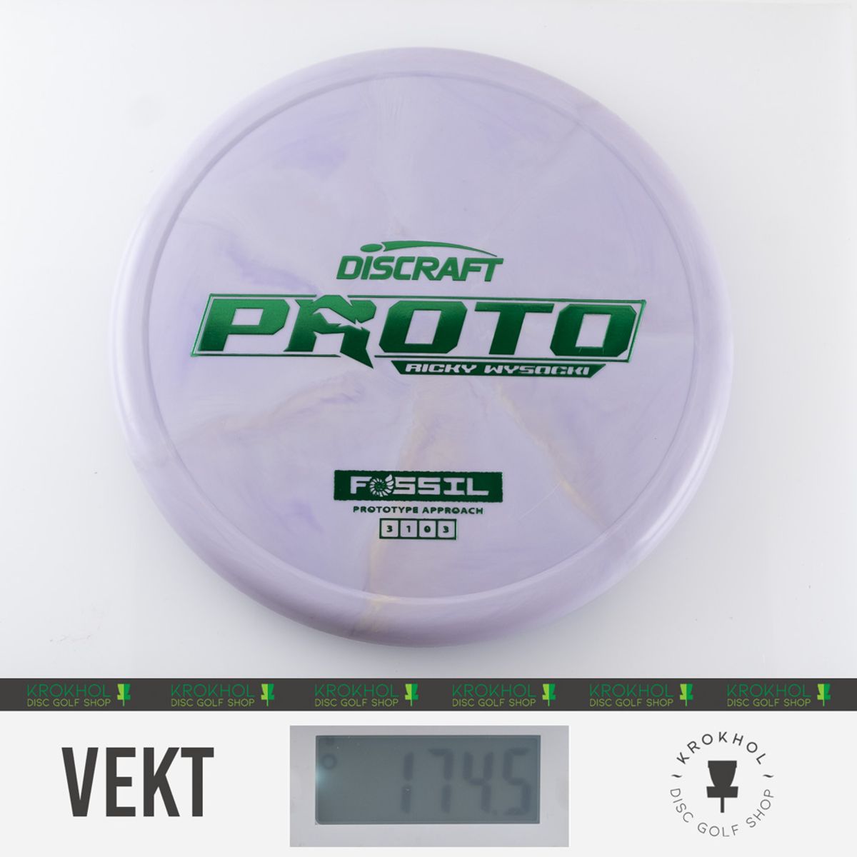 Prototype CT Swirl Fossil - Ricky Wysocki Proto - Krokhol Disc