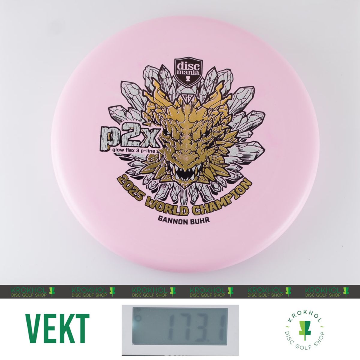 Discmania P-Line P2x Glow Putter | Krokhol DGS - Krokhol Disc Golf