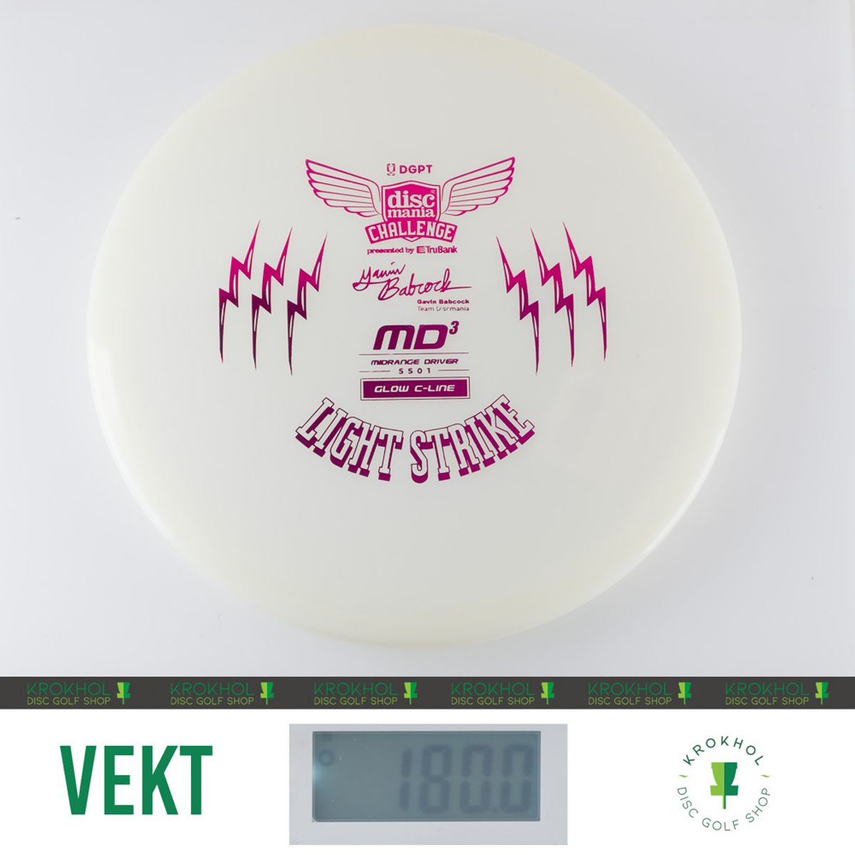 C-Line Glow MD3 - Discmania Challenge Fundraiser Light Strike