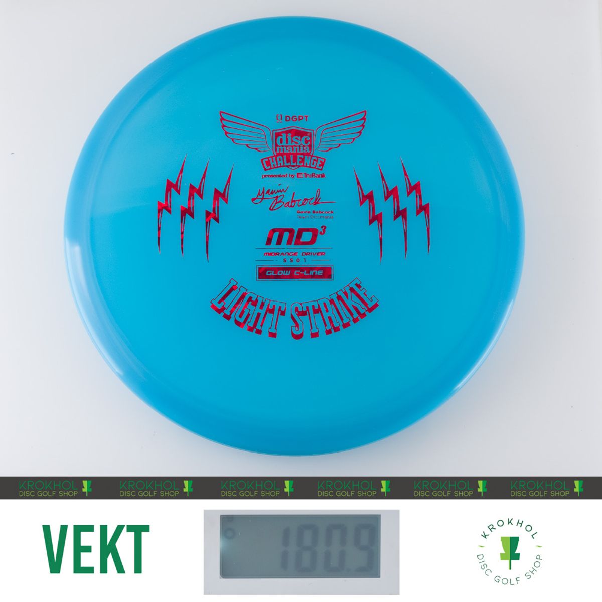 C-Line Glow MD3 - Discmania Challenge Fundraiser Light Strike