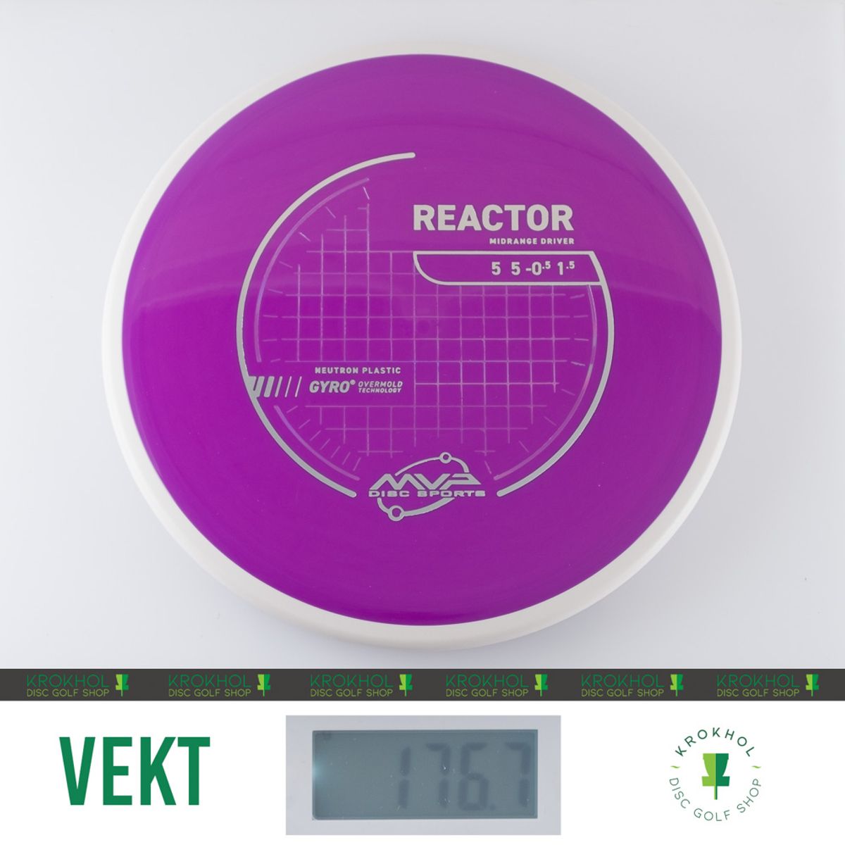 MVP Neutron Reactor Midrange | Krokhol DGS - Krokhol Disc Golf Shop