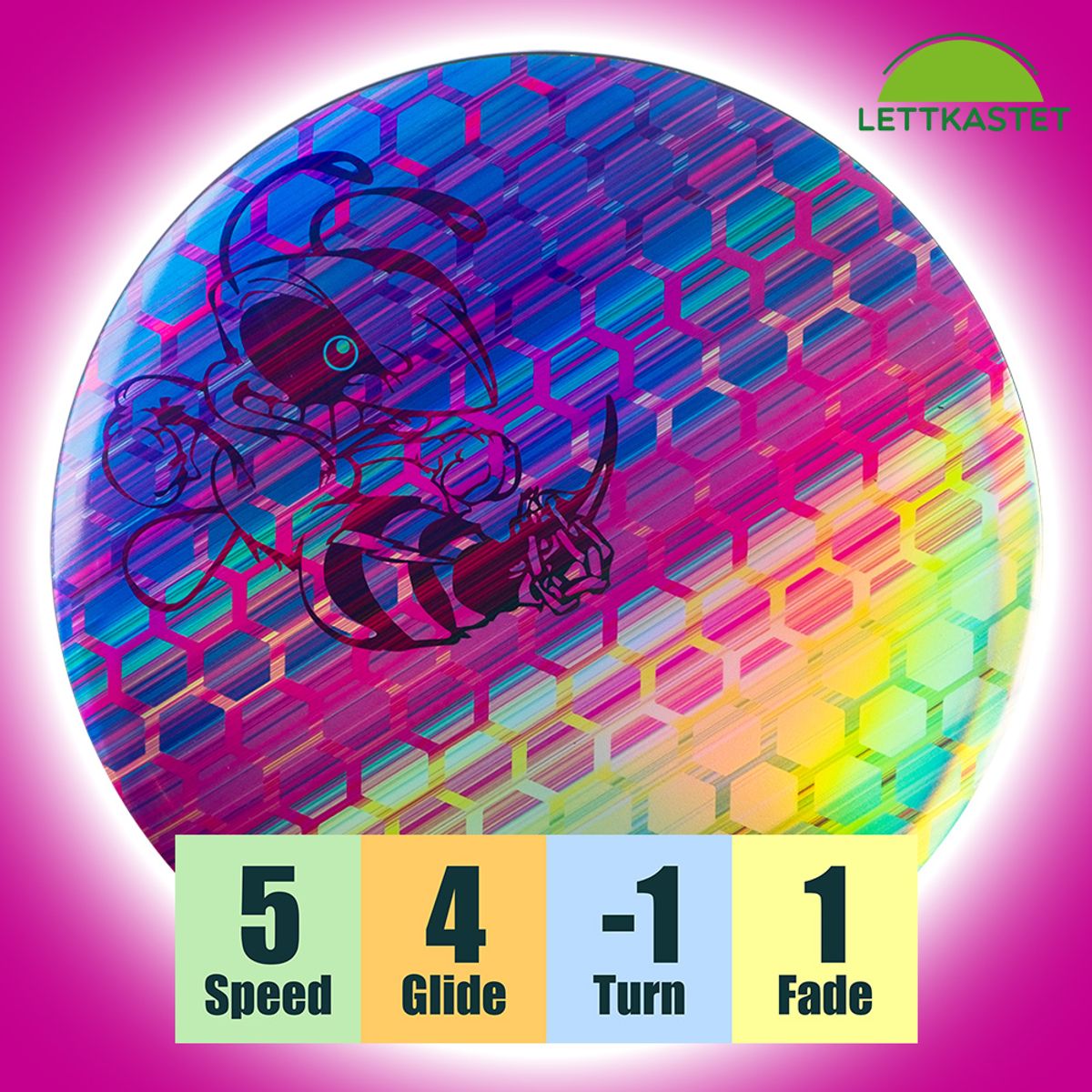 ESP Full Foil SuperColor Buzzz Honeycomb - Black Buzzz Stamp